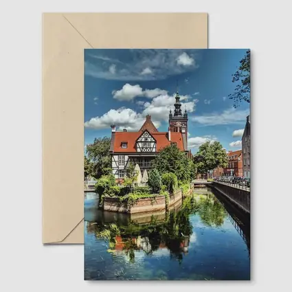 Gdansk Poland Canal Old Town Architecture