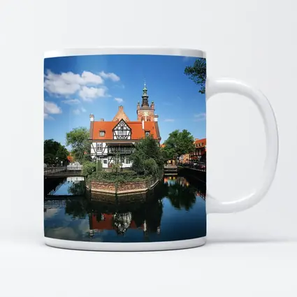 Gdansk Old Town Canal Reflection Poland