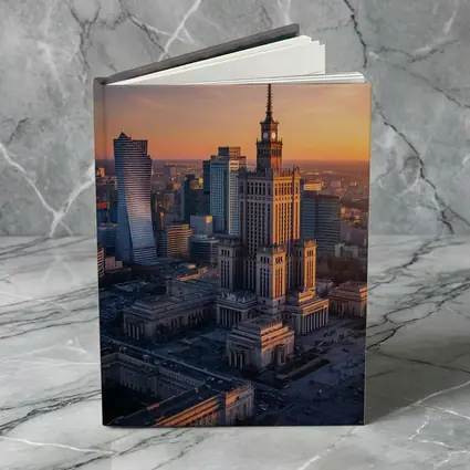 Warsaw Palace of Culture Sunset Skyline