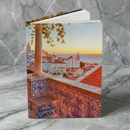 Lisbon Alfama District Sunset Rooftop View