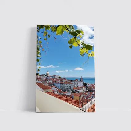 Lisbon Alfama District Red Rooftops River View