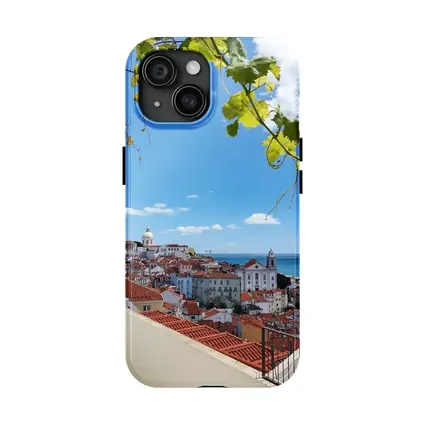 Lisbon Alfama District Red Rooftops River View