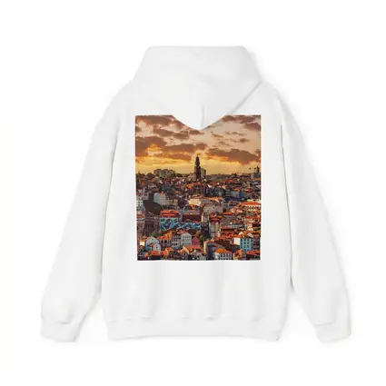 Porto City Skyline at Golden Sunset