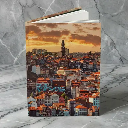 Porto City Skyline at Golden Sunset