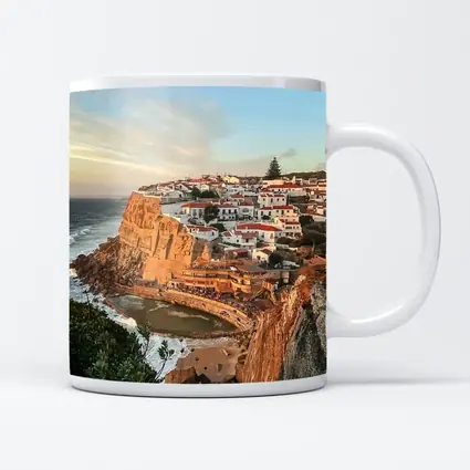 Azenhas do Mar Cliffside Village Portugal Sunset