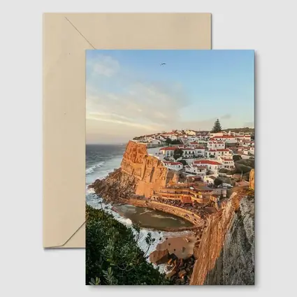 Azenhas do Mar Cliffside Village Portugal Sunset