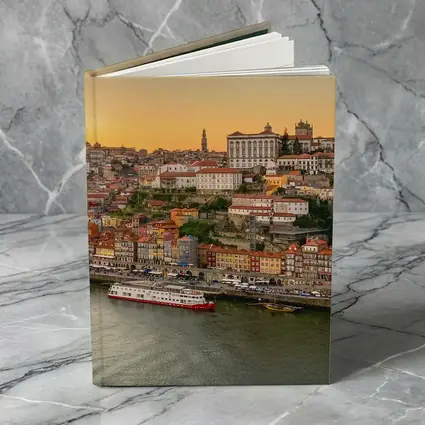 Porto Cityscape at Golden Sunset Douro River