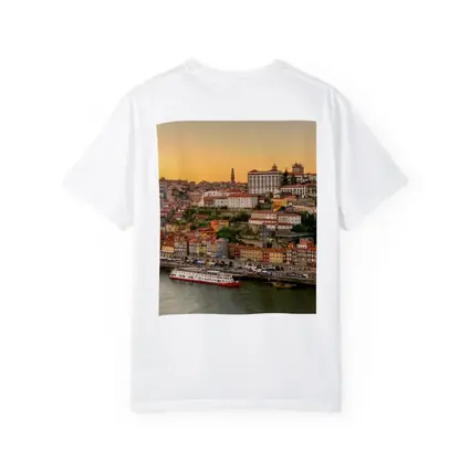 Porto Cityscape at Golden Sunset Douro River