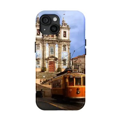Porto Tram Church Saint Ildefonso Portugal