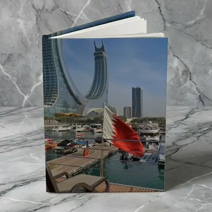 Bahrain Flag Marina Modern Skyline View