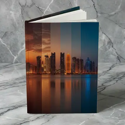 Doha Qatar Skyline Day To Night