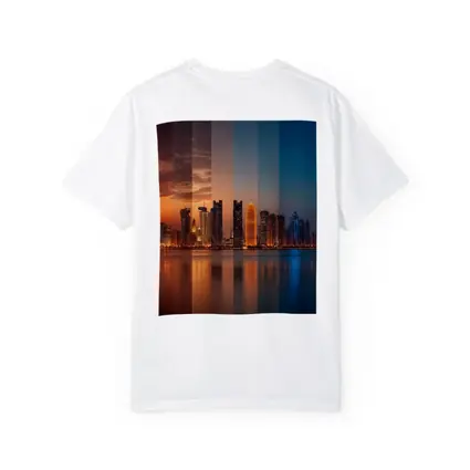 Doha Qatar Skyline Day To Night