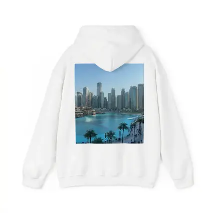 Dubai Downtown Skyline Blue Water Promenade