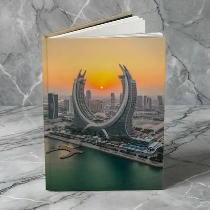 Katara Towers Doha Qatar Sunset Skyline
