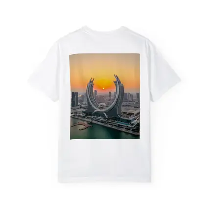 Katara Towers Doha Qatar Sunset Skyline