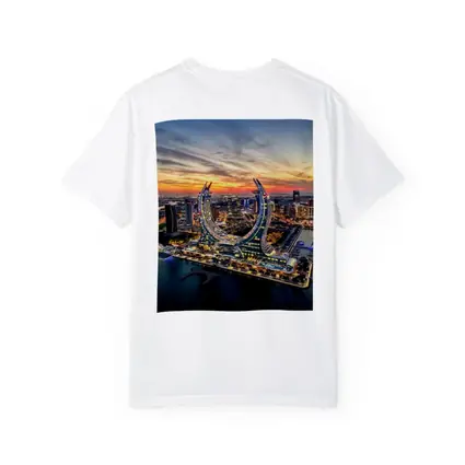 Lusail City Qatar Skyline Sunset Aerial View