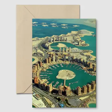 Pearl Qatar Aerial View Doha Marina