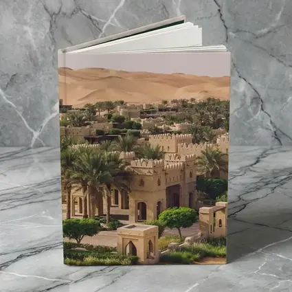 Arabian Desert Palace With Sand Dunes