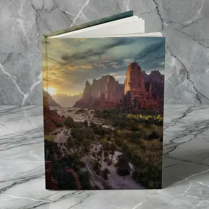 Zion Canyon Red Rocks Sunset Landscape