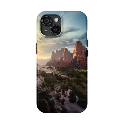 Zion Canyon Red Rocks Sunset Landscape