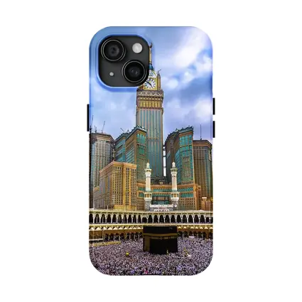Mecca Kaaba Clock Tower Crowd Islam
