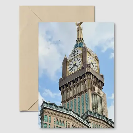Makkah Clock Tower Islam Blue Sky