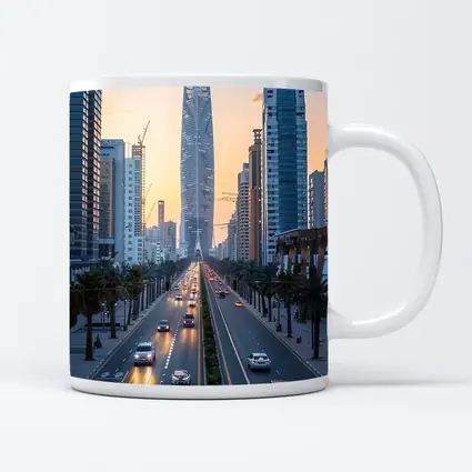Dubai Sheikh Zayed Road Sunset Skyline