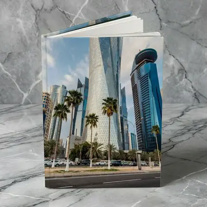 Doha Qatar Skyline Tower Palm Trees