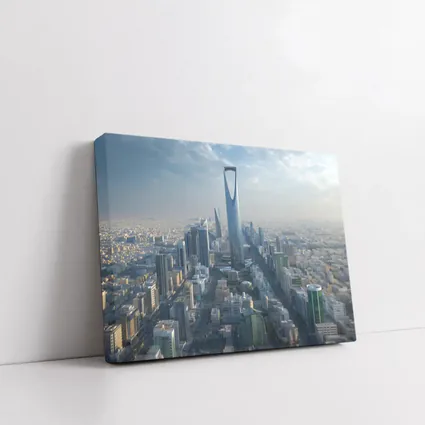 Riyadh Saudi Arabia Kingdom Tower Skyline View