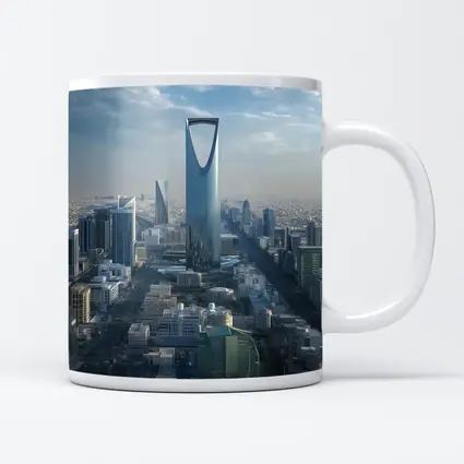 Riyadh Saudi Arabia Kingdom Tower Skyline View
