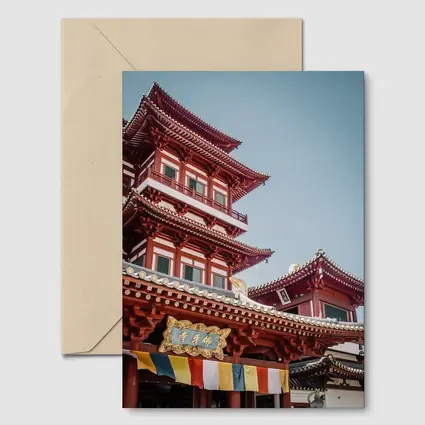 Buddha Tooth Relic Temple Singapore Blue Sky
