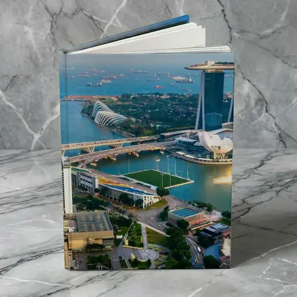 Singapore Marina Bay Skyline Aerial View