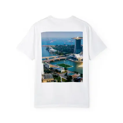 Singapore Marina Bay Skyline Aerial View