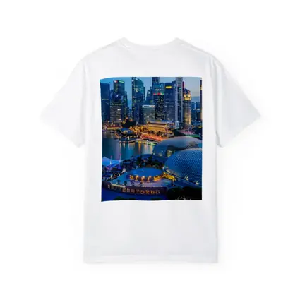 Singapore Marina Bay Skyline Blue Dusk