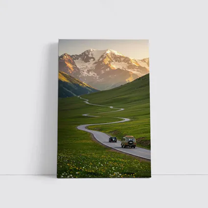 Winding Mountain Road Green Valley Sunset