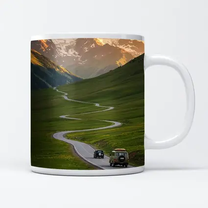 Winding Mountain Road Green Valley Sunset