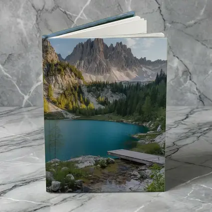 Alpine Lake Jagged Mountain Peaks Forest