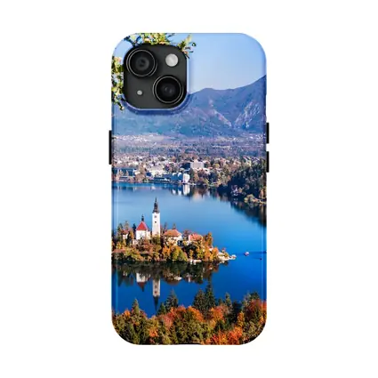 Lake Bled Island Church Slovenia Mountains