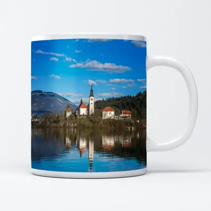 Lake Bled Island Church Slovenia Reflection