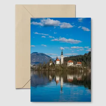 Lake Bled Island Church Slovenia Reflection