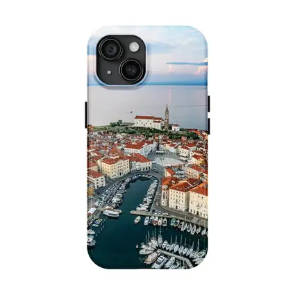 Piran Slovenia Coastal Town Aerial View