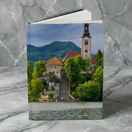 Lake Bled Island Church Slovenia Green Mountains