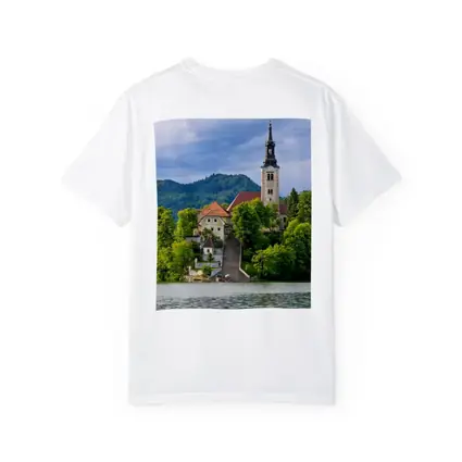 Lake Bled Island Church Slovenia Green Mountains