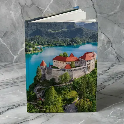 Bled Castle Over Turquoise Alpine Lake Slovenia
