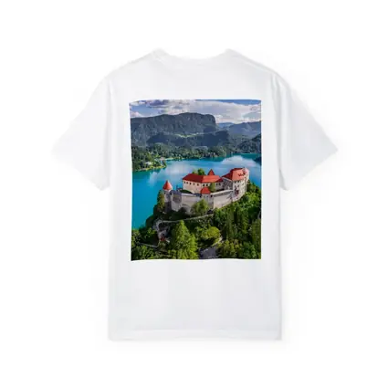 Bled Castle Over Turquoise Alpine Lake Slovenia