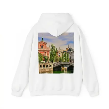 Ljubljana Slovenia Church River Bridge Cityscape