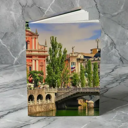 Ljubljana Slovenia Church River Bridge Cityscape
