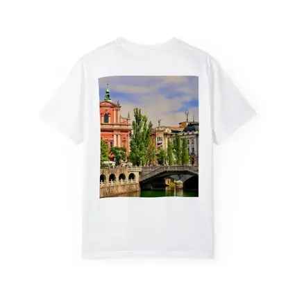 Ljubljana Slovenia Church River Bridge Cityscape