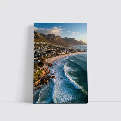 Cape Town Clifton Beach Aerial Mountain View