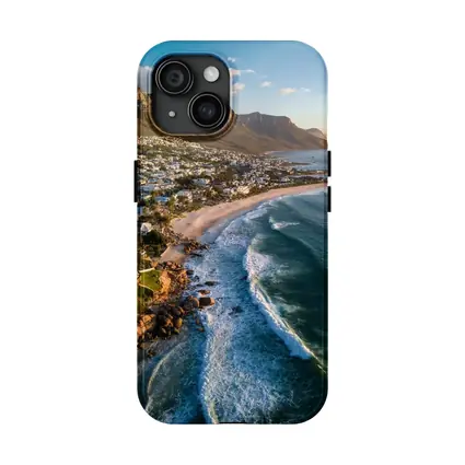 Cape Town Clifton Beach Aerial Mountain View